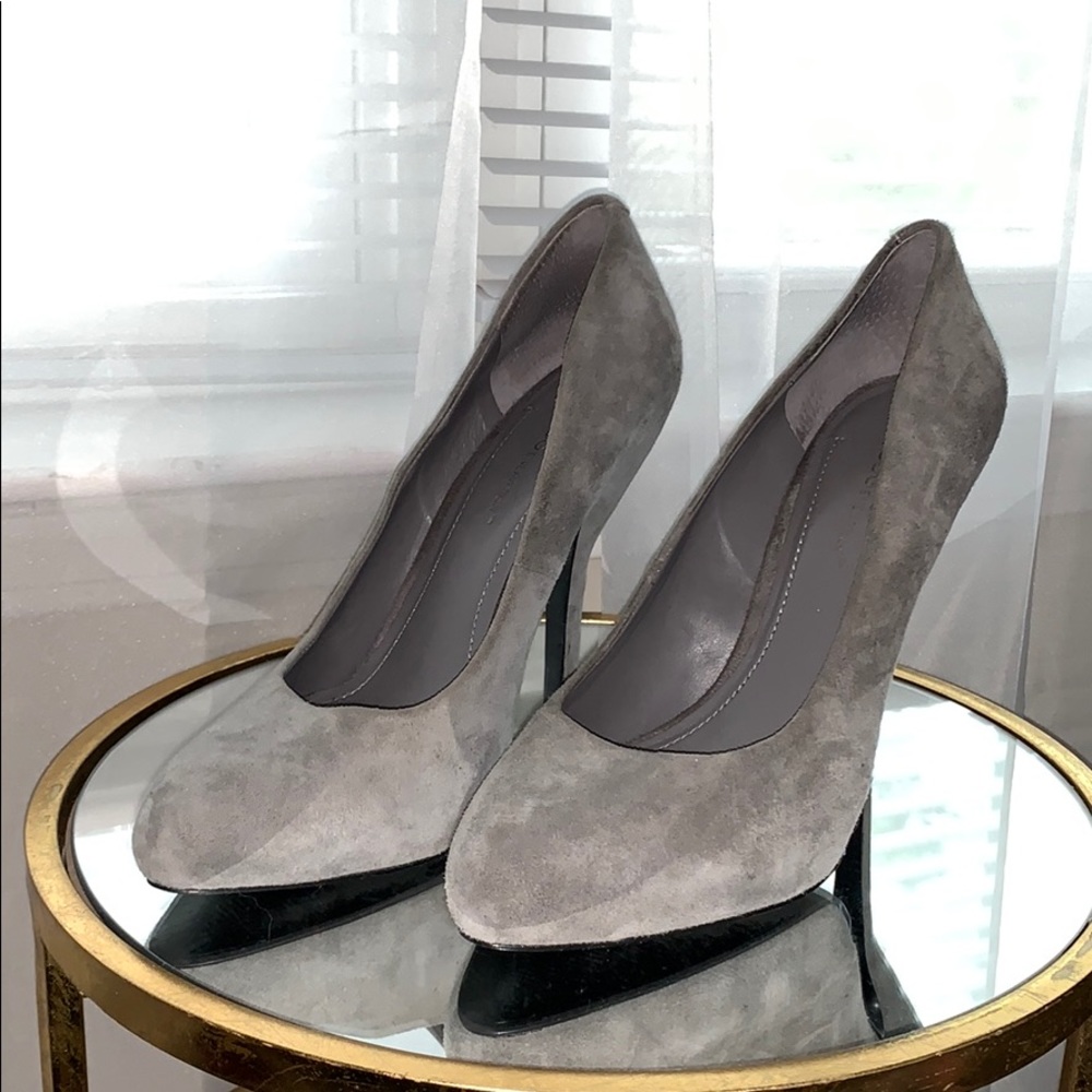 Bcbgeneration Gray Suede Pumps - image 1